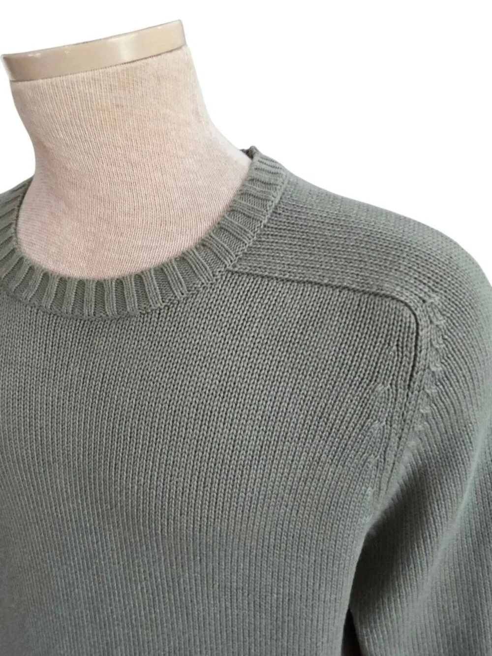 LANDS END MEN’S COTTON CREWNECK SWEATER MED